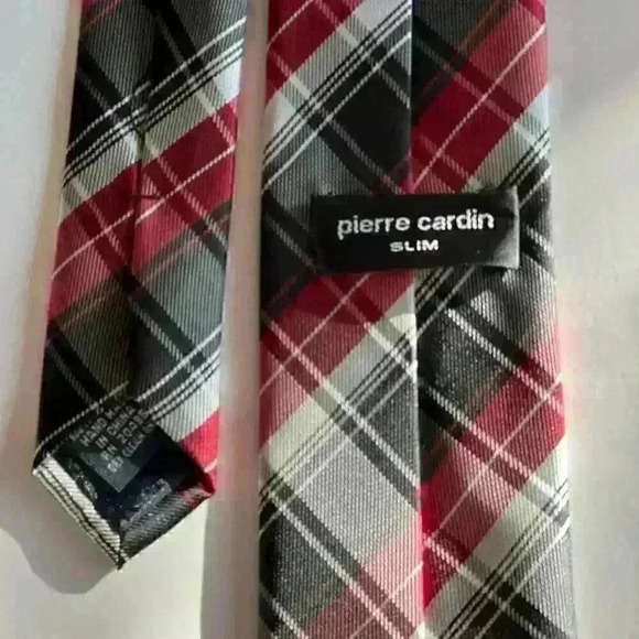 Pierre Cardin tie red/black - Picture 3 of 4